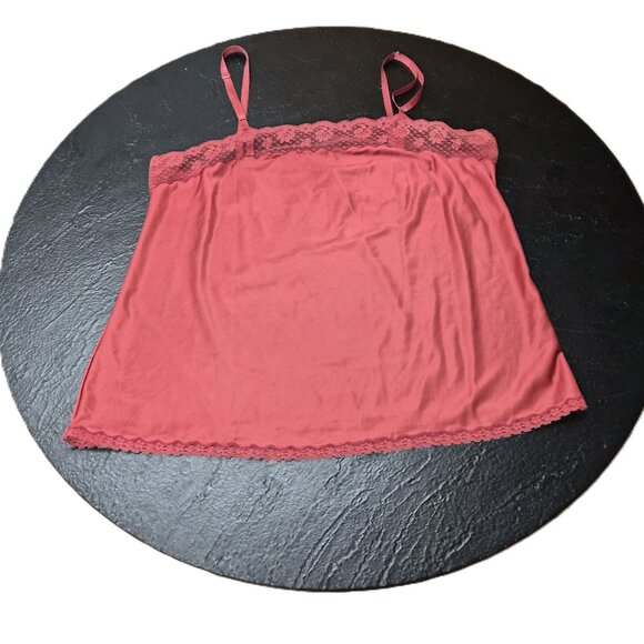VTG Rustic Red Satin Camisole – Formfit Rogers USA – Size 36 Boudoir Pin Up - Picture 1 of 5